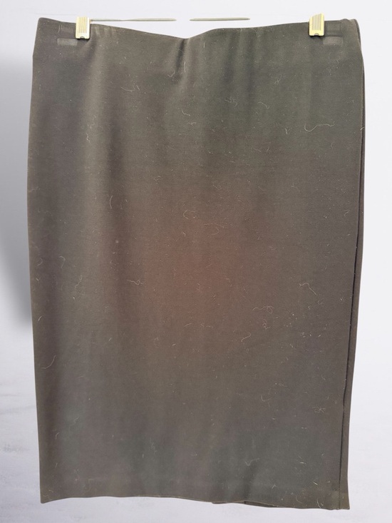 ECI Dresses & Skirts - ECI New York Heavy Stretch Black Pencil Pull On Skirt, Smooth Flat Front, Sz M